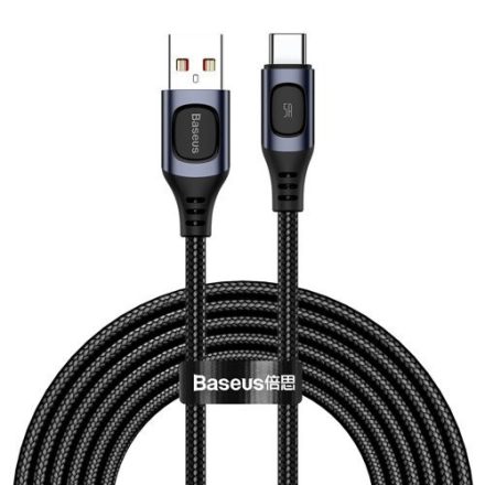 Baseus (CATSS-B0G) Quick Charge strapabíró USB - USB-C töltőkábel, (2m) 5A, szürke