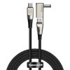 Baseus 2in1 USB Type-C /laptop töltő kábel (5.5mmX2.5mm) 5A 100W 2m nylon borítás( CA1T2-A