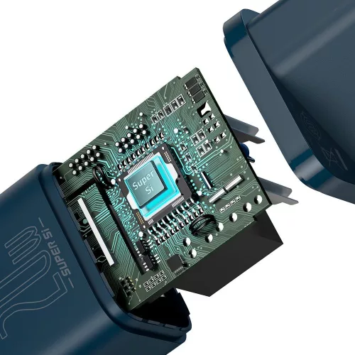 Baseus Super Si 1C hálózati töltő, Type-C, 20W/3A - CCSUP-B03, Kék