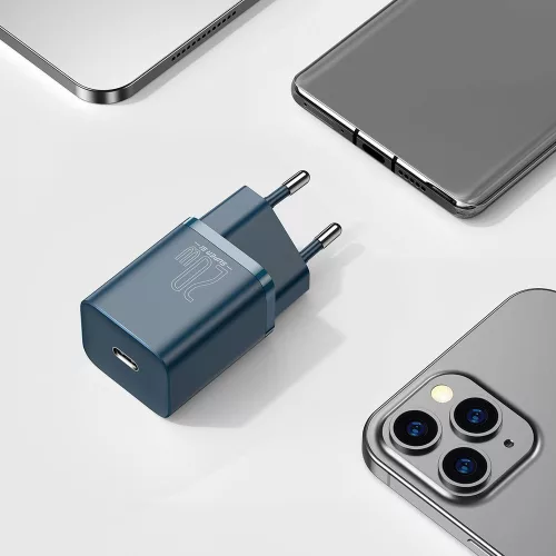 Baseus Super Si 1C hálózati töltő, Type-C, 20W/3A - CCSUP-B03, Kék