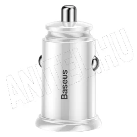 Baseus Circular szivargyújtó töltő / autós töltő 2 x USB aljzat (4.5V / 5000mA, QC 3.0, gy
