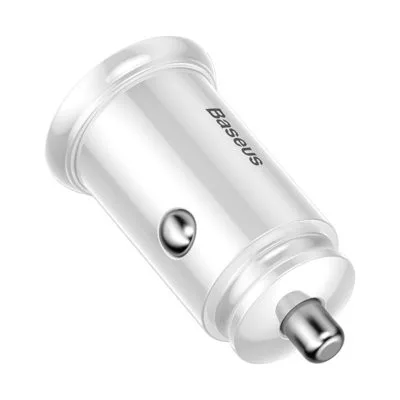 Baseus Circular szivargyújtó töltő / autós töltő 2 x USB aljzat (4.5V / 5000mA, QC 3.0, gy