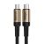 Baseus Cafule Nylon borítás, Type C-Type C PD3.1 60W 20V/3A QC3.0 1M adat és töltőkábel (CATKLF-RV1), Arany
