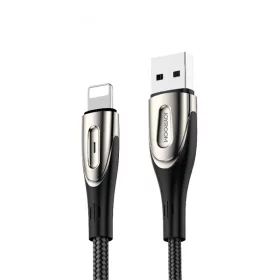   Joyroom Sharp sorozatú USB-A gyorstöltő kábel - Lightning 3A 1,2 m fekete (S-M411)