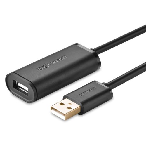 Ugreen US121 USB / USB hosszabbító kábel, 10m - 10321, Fekete