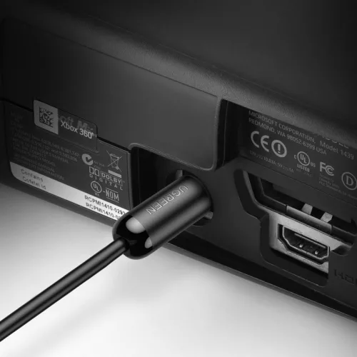 Ugreen 70891 digitális, optikai audiokábel, 1,5 m, Toslink, szürke