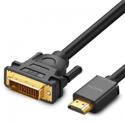 Ugreen HDMI átalakitó, DVI (24+1 pin) - HDMI adapter, 1.5m, fekete