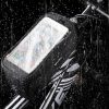 Wozinsky WBB6BK vázra szerelhető vízálló kerékpáros táska 6,5"-os telefontartóval 1L, 20x10x10 cm, Fekete