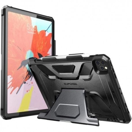 Apple iPad Pro 12.9 2018/2020 Supcase Ubrugged ütésálló MIL-STD tablet tok, Fekete