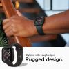 Apple Watch 4-6 / SE (44mm) / 7 (45mm) Spigen Rugged Armor ütésálló okosóra tok - 062CS24469, Fekete
