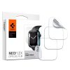 Spigen Neo Flex HD Kijelzővédő fólia, 3 db-os szett, TPU, Teljes kijelzőre, Apple Watch 40 mm kijelző méretű 6/5/4/ SE okosórához, Tok kímélő, átlátszó