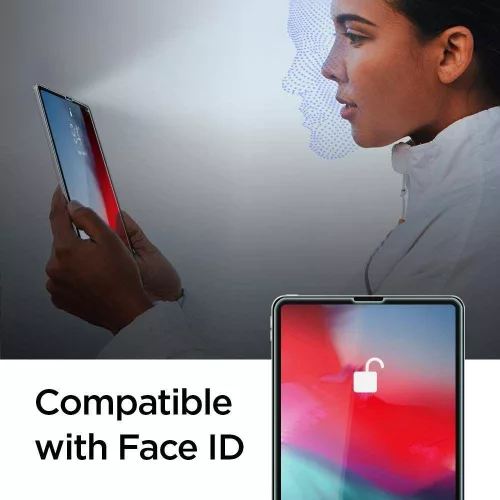 Apple iPad Pro 12.9 (2018/2020/2021) Spigen Glas.Tr Slim tablet üvegfólia, Átlátszó