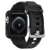 Apple Watch Series 4 / 5 / 6 / SE 40mm Spigen Rugged Armor Pro, ütésálló okosóra tok szíjjal, fekete