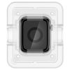 Apple Watch 4 / 5 / 6 / SE (40mm) Spigen Proflex "EZ Fit" Hybrid, flexibilis üvegfólia segédkerettel, AFL01219, fekete kerettel