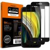 Üvegfólia tokbarát Spigen Glass FC iPhone 7/8/SE (2020) fekete, 2 csomag