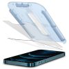 Apple iPhone 12 Pro Max Spigen Glas.tR SLIM EZ Fit kijelzővédő üvegfólia segéd kerettel, Átlátszó