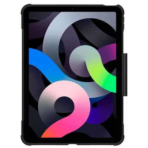 Apple iPad Air 2020 (iPad 4) Spigen Rugged Armor Pro ütésálló szilikon tablet tok, Fekete