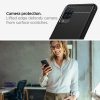 Samsung Galaxy A12 Spigen Rugged Armor prémium szilikon telefontok, Fekete