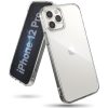 Apple iPhone 12 / 12 Pro Ringke Fusion műanyag telefontok szilikon kerettel (MIL-STD 810G-516.6 tanúsítvánnyal), Átlátszó