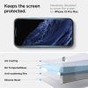 Apple iPhone 13 Pro Max Spigen Glas.tR EZ Fit kijelzővédő üvegfólia segéd kerettel (2db),