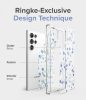 Samsung Galaxy S22 Ultra - Ringke Fusion Design egyedi megjelenésű MIL-STD minősítésű ütésálló telefontok, Átlátszó/Wild Flowers