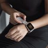 Apple Watch 1 - 6 / SE (42/44mm) / 7 (45mm) Uniq Dante - okosóra szíj, Rozsdamentes acél, Ezüst