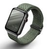 Apple Watch 1 - 6 / SE (38/40mm) / 7 (41mm) Uniq Aspen - okosóra szíj, Szövet, Zöld