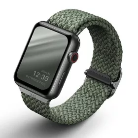   Apple Watch 1 - 6 / SE (38/40mm) / 7 (41mm) Uniq Aspen - okosóra szíj, Szövet, Zöld