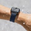 Apple Watch 1 - 6 / SE (38/40mm) / 7 (41mm) Uniq Aspen - okosóra szíj, Szövet, Kék
