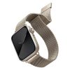 Apple Watch Series 4/5/6/7/SE 40/41mm Uniq Dante - okosóra szíj, Rozsdamentes acél, Starlight szín