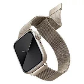   Apple Watch Series 4/5/6/7/SE 40/41mm Uniq Dante - okosóra szíj, Rozsdamentes acél, Starlight szín
