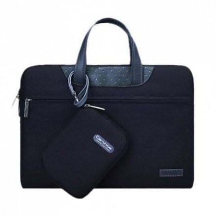 Cartinoe Lamando univerzális 15,4" műbőr laptop táska + kistáska, fekete