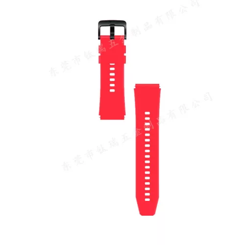 Huawei Watch GT / GT2 / GT2 Pro Silicone Strap One - okosóra szíj, szilikon, Piros