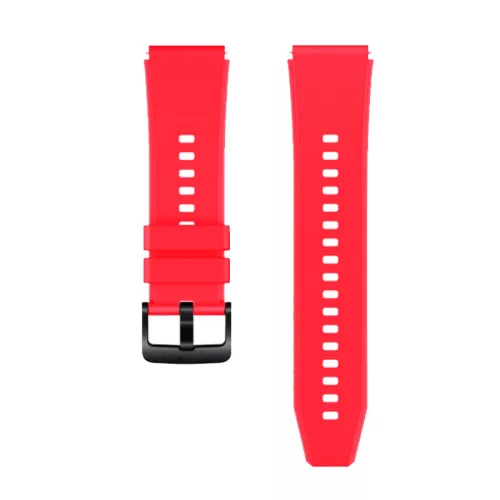 Huawei Watch GT / GT2 / GT2 Pro Silicone Strap One - okosóra szíj, szilikon, Piros
