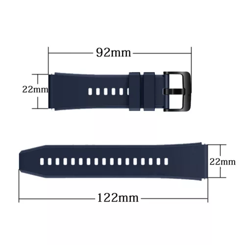 Huawei Watch GT / GT2 / GT2 Pro Silicone Strap One - okosóra szíj, szilikon, Piros
