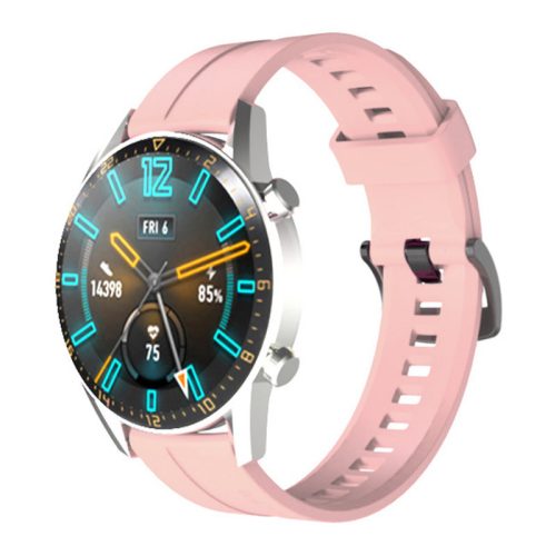 Huawei Watch GT / GT2 / GT2 Pro Silicone Strap Two - okosóra szíj, szilikon, Rózsaszín