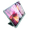 Apple iPad Pro 12.9 (2021) Stand Tablet Smart Cover flip trifold tablet tok, Világoszöld
