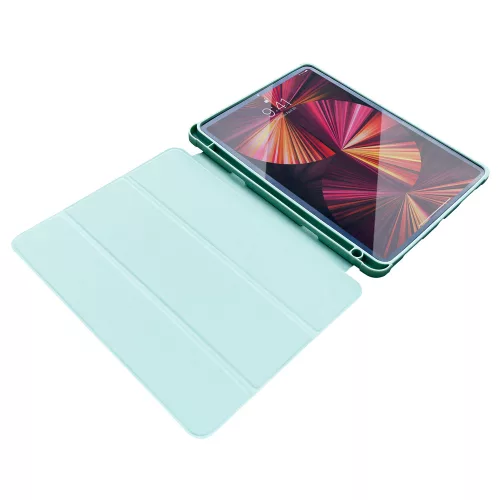 Apple iPad Pro 11 (2021) Stand Tablet Smart Cover flip trifold tablet tok, Kékeslila