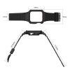 Apple Watch 4-6 / SE (44mm) / 7 (45mm) Protect Strap Band okosóra szíj ütésálló tokkal, Fekete