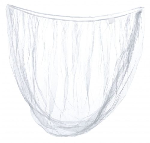 OEM Elasztikus szúnyogháló babakocsira, gumis peremmel, 140 cm, fehér