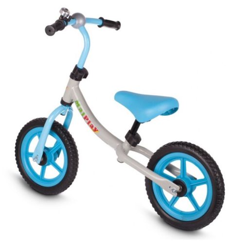 Balance Bike gyermek kerékpár, 2-5 éves korig, max 30kg-ig, Szürke/Kék