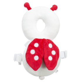   OEM Biztonsági bébi ütéscsillapító hátzsák járás tanuláshoz katicabogár, 25cm x 15cm, Fehér