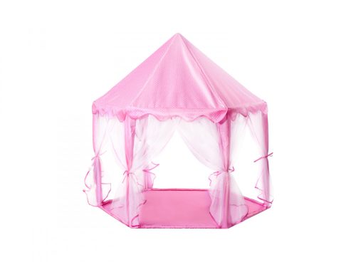 Összecsukható játszóház, játszósátor,szúnyoghálóval, 140 x 135 cm, Rózsaszín