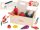 Fa konyhai játék zöldségkészlet, mágneses, kiegészítőkkel, 22,5x13,5x9,5 cm