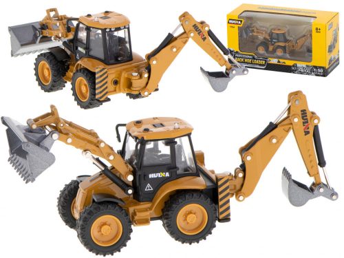 Excavator încărcător buldoexcavator cu cupă Die-Cast model de metal H-toys 1704 1:50