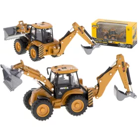   OEM Die-Cast H-toys 1704 kotró - rakodó bulldózer, 20 cm x 5,5 cm x 6,5 cm