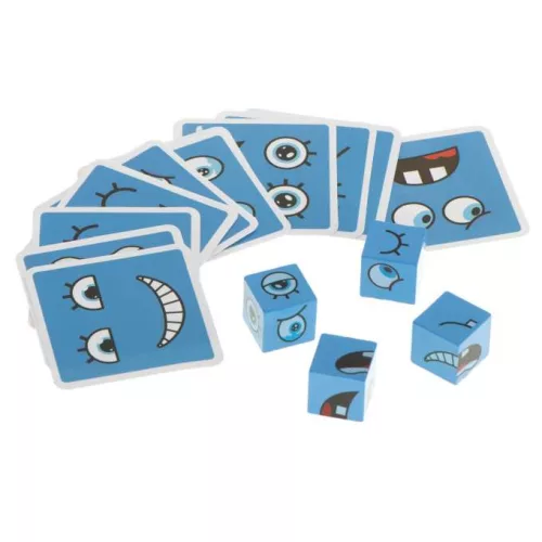 OEM Kreatív fejlesztő kirakó, 16db kocka, 64db kártya