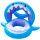 Cápa alakú felfújható gyermek úszógumi, 23kg-ig, 96cm x 78cm x 70cm, Kék