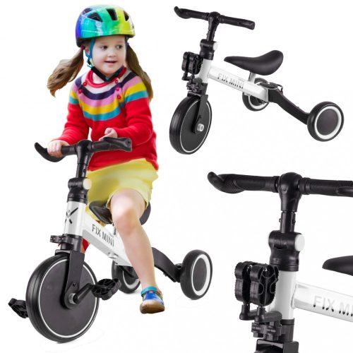 Háromkerekű gyermek kerékpár, 30kg-ig, 67cm X 47cm X 51cm, Fehér