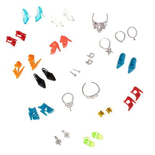 OEM Ruha és kiegészítő készlet babákhoz, 43 db, +3 év, Többszínű